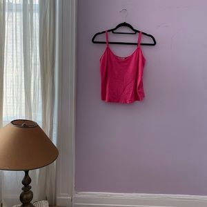 Suzanne Rae Pink Knit Tank Top